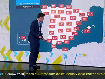 Se esperan temperaturas en aumento en Galicia y en descenso en el sureste peninsular Se esperan temperaturas en aumento en Galicia y en descenso en el sureste peninsular