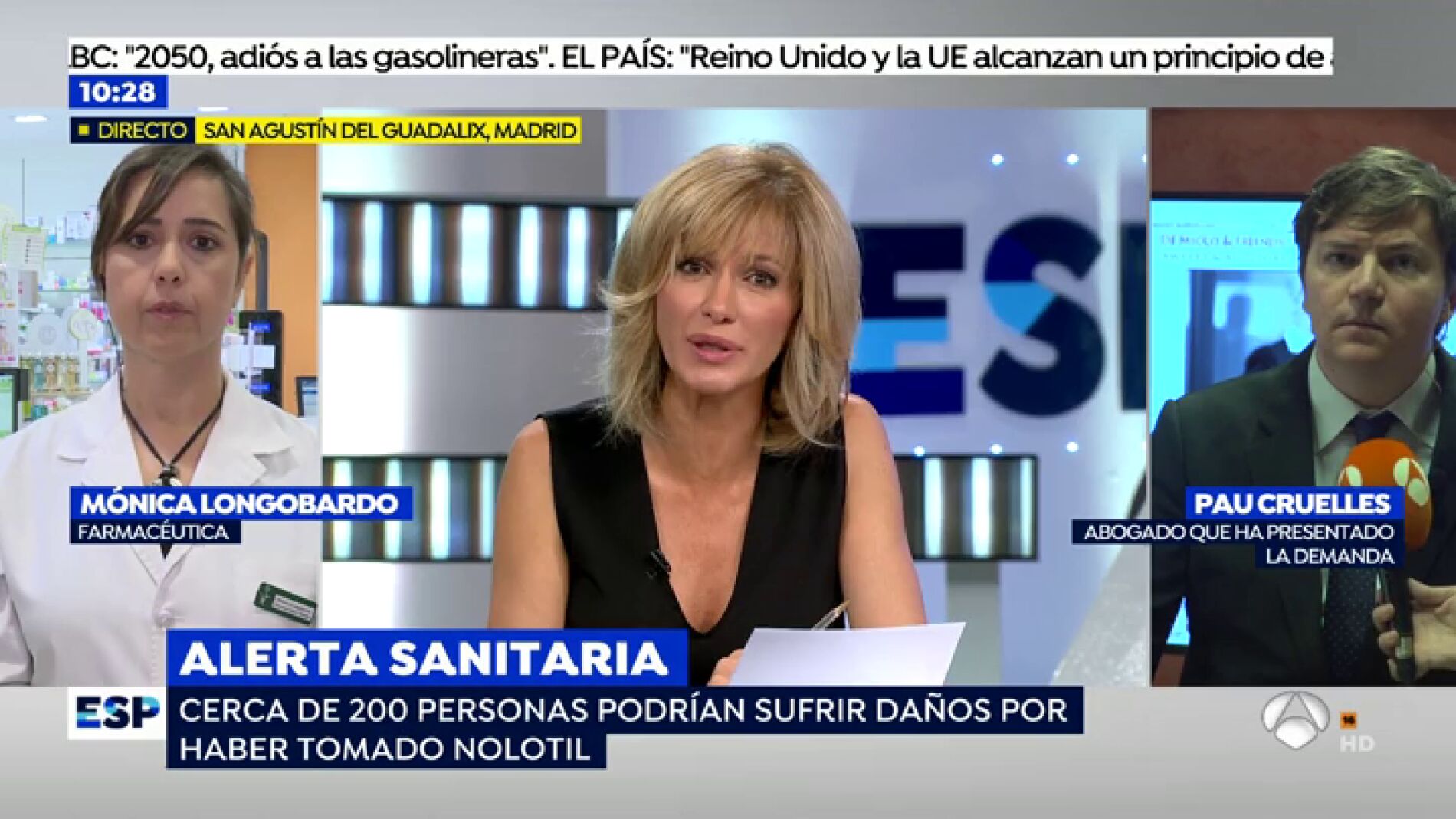 "Mi mujer se tom&oacute; un Nolotil y se puso morada y se le cort&oacute; la voz, estuvo a punto de morir"