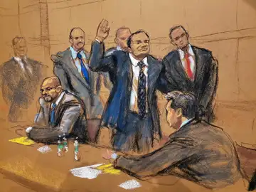 Reproducción fotográfica del juicio de 'El Chapo' Guzmán Reproducción fotográfica del juicio de 'El Chapo' Guzmán