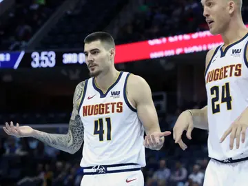 Juancho Hernangómez, durante un partido con los Nuggets Juancho Hernangómez, durante un partido con los Nuggets