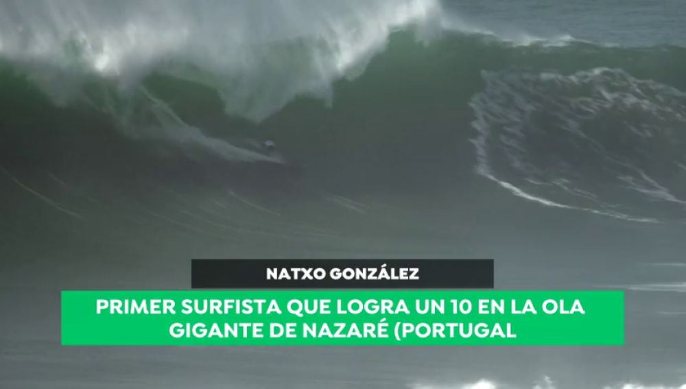 Natxo González hace historia: primer surfista que logra un '10' en la ola gigante de Nazaré
