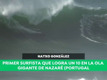 Natxo González hace historia: primer surfista que logra un '10' en la ola gigante de Nazaré
