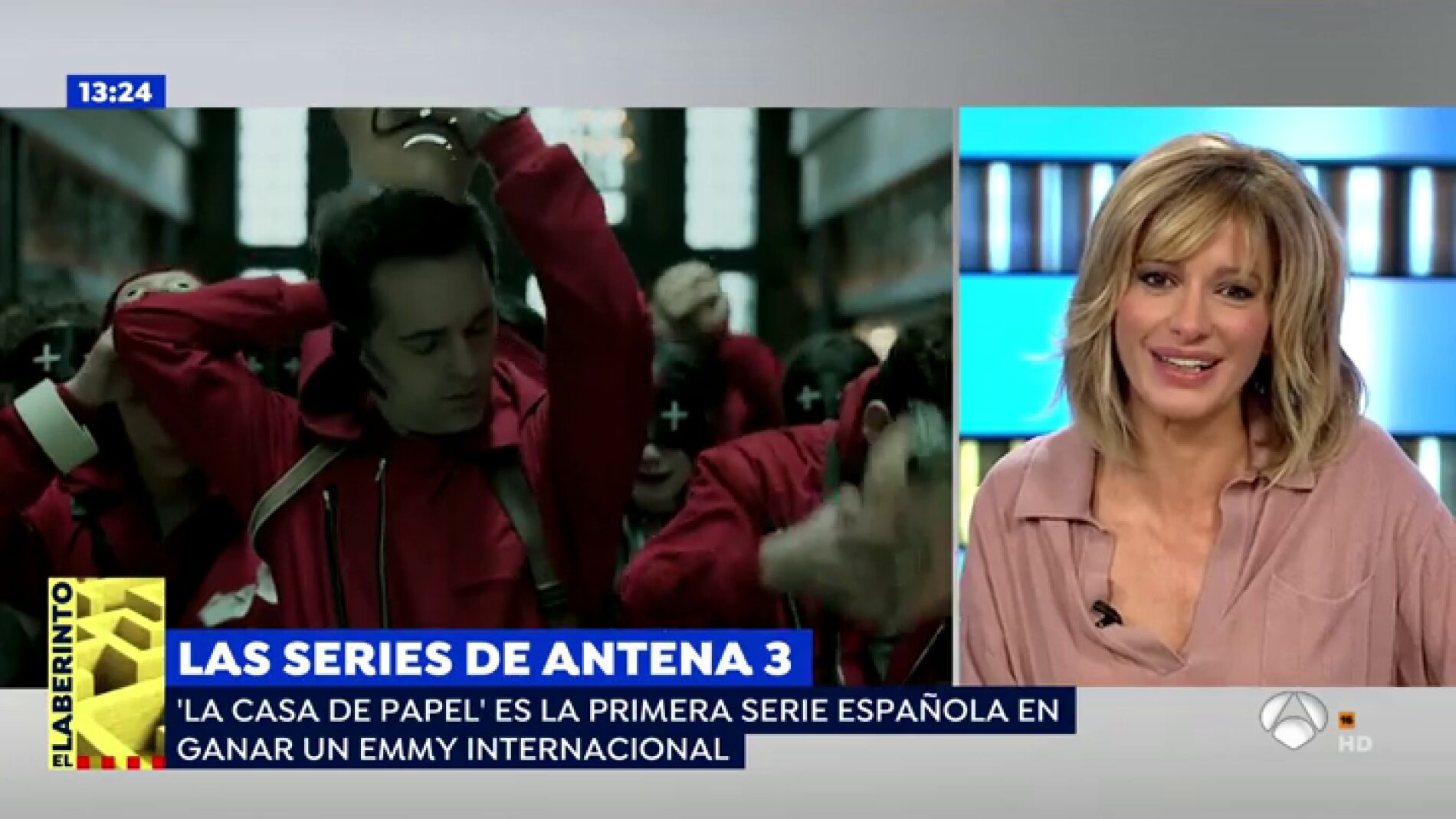 Susanna Griso, ilusionada con el Emmy Internacional de 'La casa de papel' e indignada: "25 a&ntilde;os en televisi&oacute;n y me conocen por hacer un cameo en la serie"