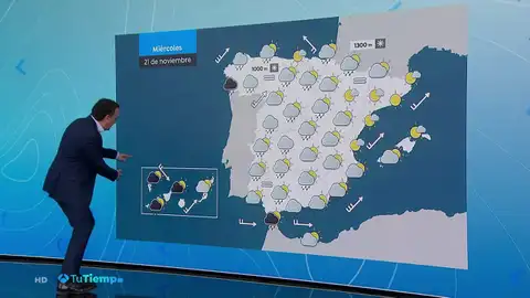 Precipitaciones fuertes o persistentes en Galicia, área del Estrecho y oeste de Canarias Precipitaciones fuertes o persistentes en Galicia, área del Estrecho y oeste de Canarias