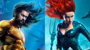 Jason Momoa y Amber Heard en 'Aquaman' Jason Momoa y Amber Heard en 'Aquaman'