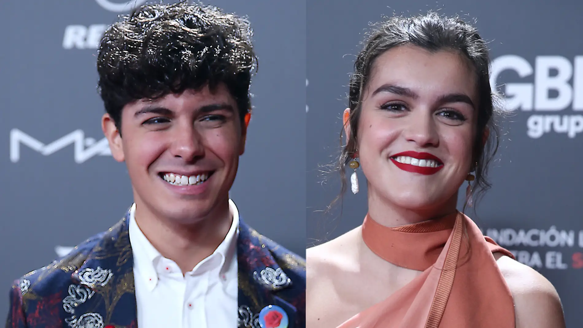 Alfred y Amaia posaron por separado en la gala 'People in Red' 