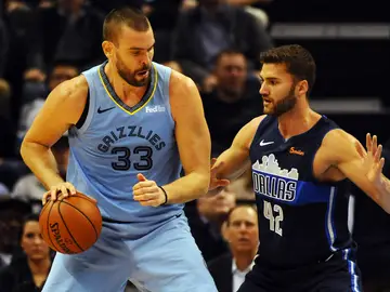Marc Gasol, en acción ante los Dallas Mavericks Marc Gasol, en acción ante los Dallas Mavericks