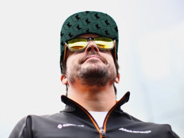 Fernando Alonso, durante el GP de Brasil