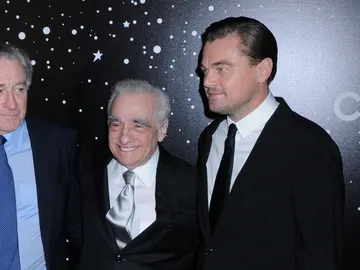 Robert De Niro, Martin Scorsese y Leonardo DiCaprio en la gala homenaje al cineasta. Robert De Niro, Martin Scorsese y Leonardo DiCaprio en la gala homenaje al cineasta.