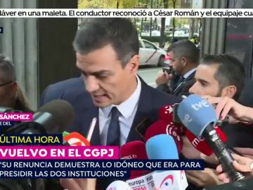 Pedro Sánchez culpa al PP de la renuncia de Marchena: "Se puso en cuestión su imparcialidad, comprendo su renuncia"