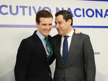 Pablo Casado y Juanma Moreno Pablo Casado y Juanma Moreno