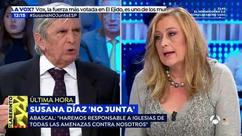 Elisa Beni, en un acalorado debate con Roberto Centeno. elisa