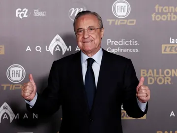 Florentino Pérez en la gala del Balón de Oro Florentino Pérez en la gala del Balón de Oro