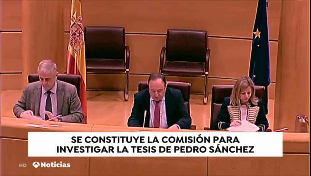 El PP quiere demostrar en el Senado que Pedro Sánchez "mintió" al afirmar que su tesis estaba publicada