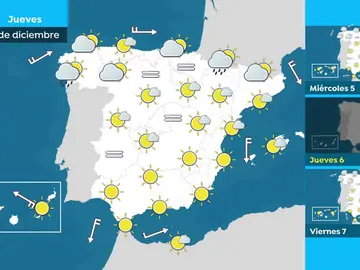 Tiempo estable y temperaturas hasta 10ºC más cálidas de lo normal marcarán la semana de la Constitución Tiempo estable y temperaturas hasta 10ºC más cálidas de lo normal marcarán la semana de la Constitución