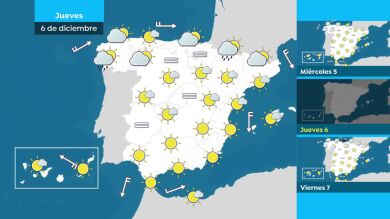 Tiempo estable y temperaturas hasta 10ºC más cálidas de lo normal marcarán la semana de la Constitución