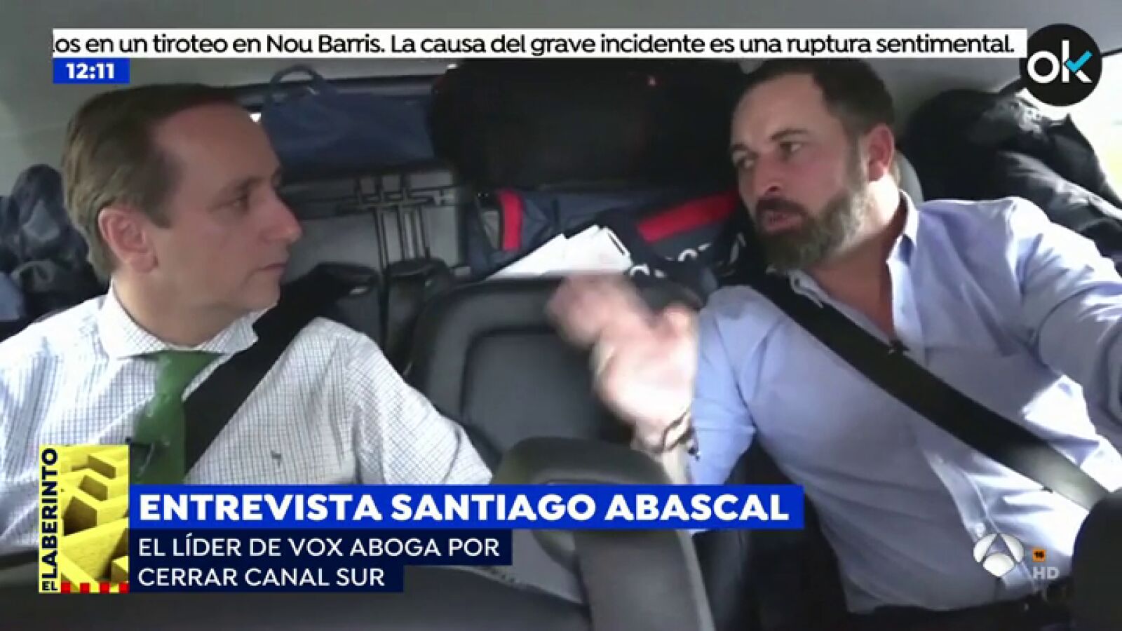 Santiago Abascal (Vox) exigirá el cierre de Canal Sur en Andalucía