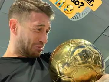 Sergio Ramos, con el Balón de Oro de Modric Sergio Ramos, con el Balón de Oro de Modric