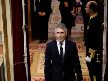 El ministro del Interior Fernando Grande Marlaska, durante el acto de conmemoración del cuarenta aniversario de la Constitución El ministro del Interior Fernando Grande Marlaska, durante el acto de conmemoración del cuarenta aniversario de la Constitución