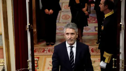 El ministro del Interior Fernando Grande Marlaska, durante el acto de conmemoración del cuarenta aniversario de la Constitución El ministro del Interior Fernando Grande Marlaska, durante el acto de conmemoración del cuarenta aniversario de la Constitución