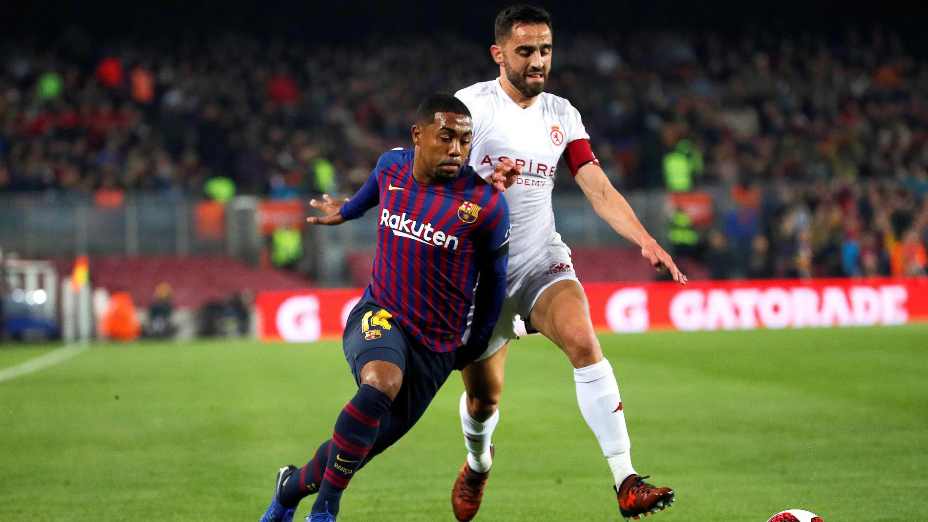 Malcom, en el partido ante la Cultural Leonesa Malcom, en el partido ante la Cultural Leonesa