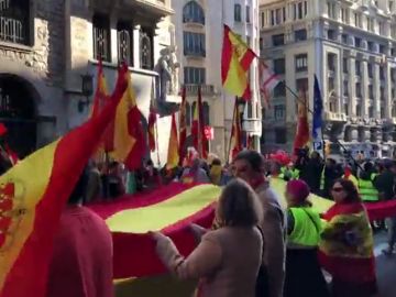 Comienza la movilización para conmemorar el 40 aniversario de la Constitución en Barcelona