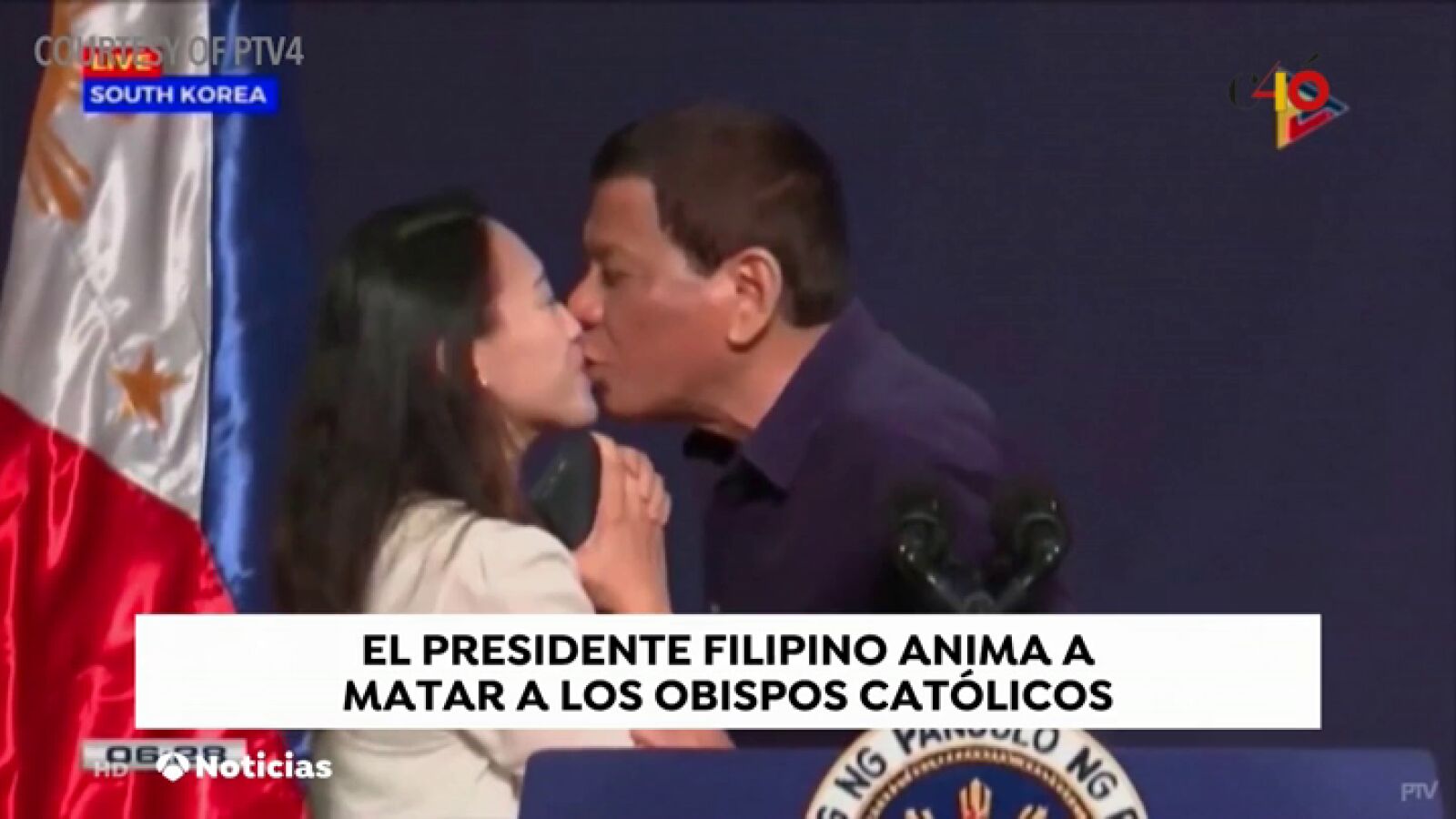 El presidente filipino Duterte anima a sus ciudadanos a matar a obispos católicos