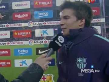 Riqui Puig tras su debut con el Barça