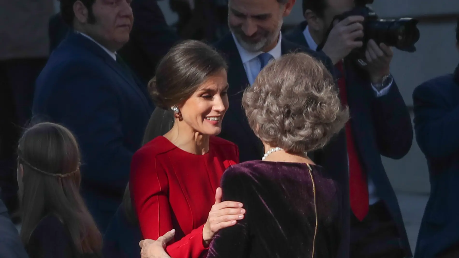 La Reina Letizia y Doña Sofía
