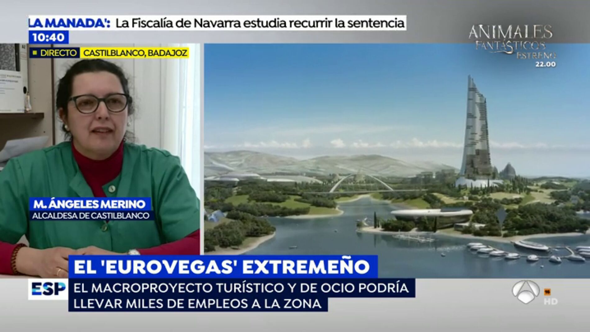 Los vecinos de Castilblanco, ilusionados con el macrocomplejo Extreme&ntilde;o: "No nos gusta el nombre de 'Eurovegas' porque es mucho m&aacute;s que eso"