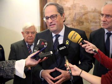 El presidente de la Generalitat, Quim Torra