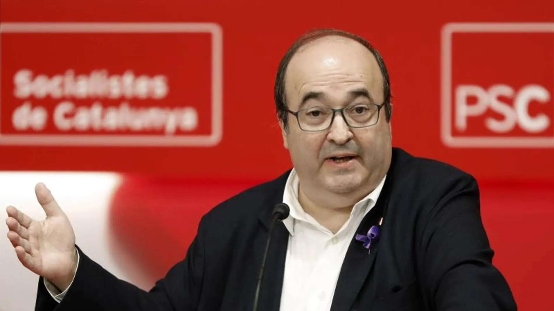 Miquel Iceta durante un acto del PSC Miquel Iceta durante un acto del PSC