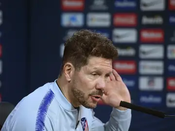 Simeone comparece ante los medios Simeone comparece ante los medios