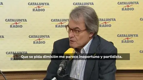 Artur Mas considera que pedir la dimisión de Buch es "inoportuno y partidista" Artur Mas considera que pedir la dimisión de Buch es "inoportuno y partidista"