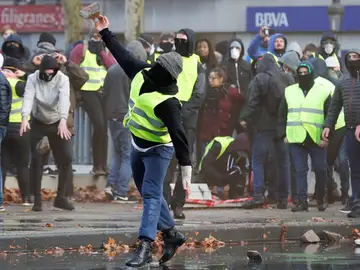 Imagen de las protestas de los 'chalecos amarillos' en Bruselas Imagen de las protestas de los 'chalecos amarillos' en Bruselas