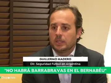 Guillermo Madero, jefe de seguridad del Gobierno argentino: "Los 'barras bravas' no van a venir a España" Guillermo Madero, jefe de seguridad del Gobierno argentino: "Los 'barras bravas' no van a venir a España"