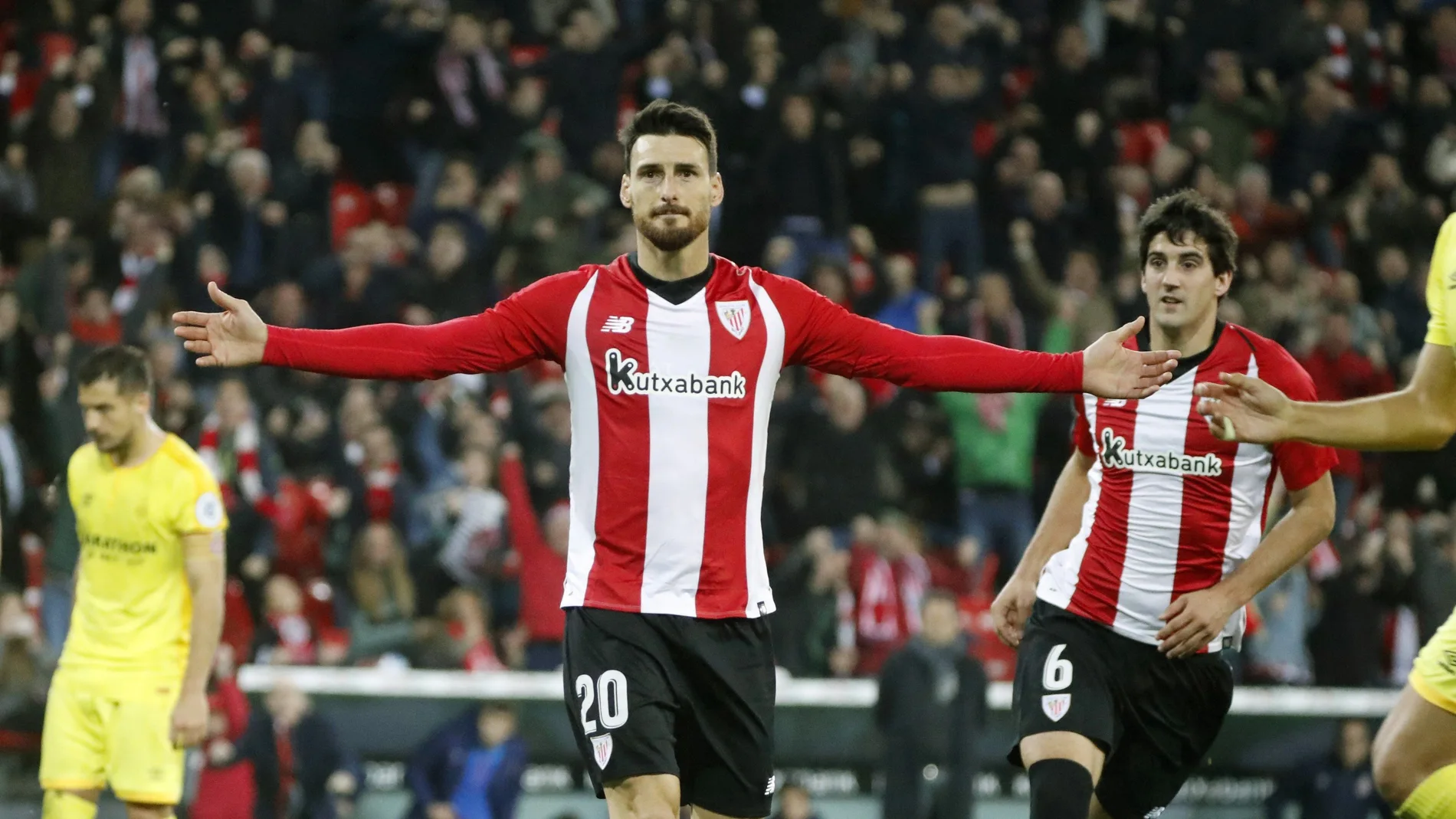 Aduriz celebra su gol contra el Girona Aduriz celebra su gol contra el Girona