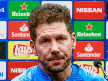 Simeone comparece ante los medios de comunicación Simeone comparece ante los medios de comunicación