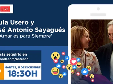 Paula Usero y José Antonio Sayagués, el martes en directo en Facebook Live Paula Usero y José Antonio Sayagués, el martes en directo en Facebook Live