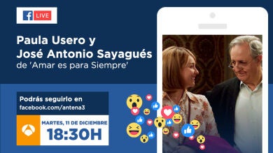 Paula Usero y José Antonio Sayagués, hoy en directo en Facebook Live para responder a las preguntas de los fans