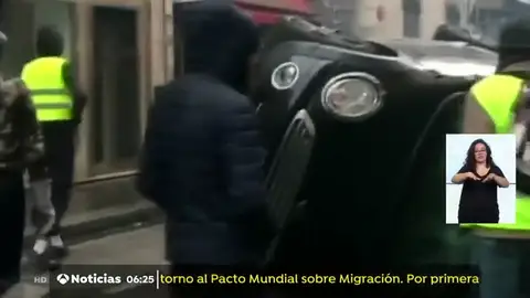 vuelco coche vuelco coche