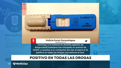 Un conductor da positivo en todas las drogas en un control de tráfico, en Estella Un conductor da positivo en todas las drogas en un control de tráfico, en Estella
