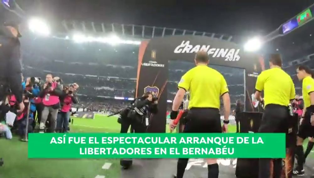 El espectacular inicio de la Libertadores en el Bernabéu, a través de los ojos de un niño