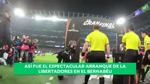 El espectacular inicio de la Libertadores en el Bernabéu, a través de los ojos de un niño El espectacular inicio de la Libertadores en el Bernabéu, a través de los ojos de un niño