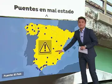 El mapa de los puentes en mal estado de España El mapa de los puentes en mal estado de España
