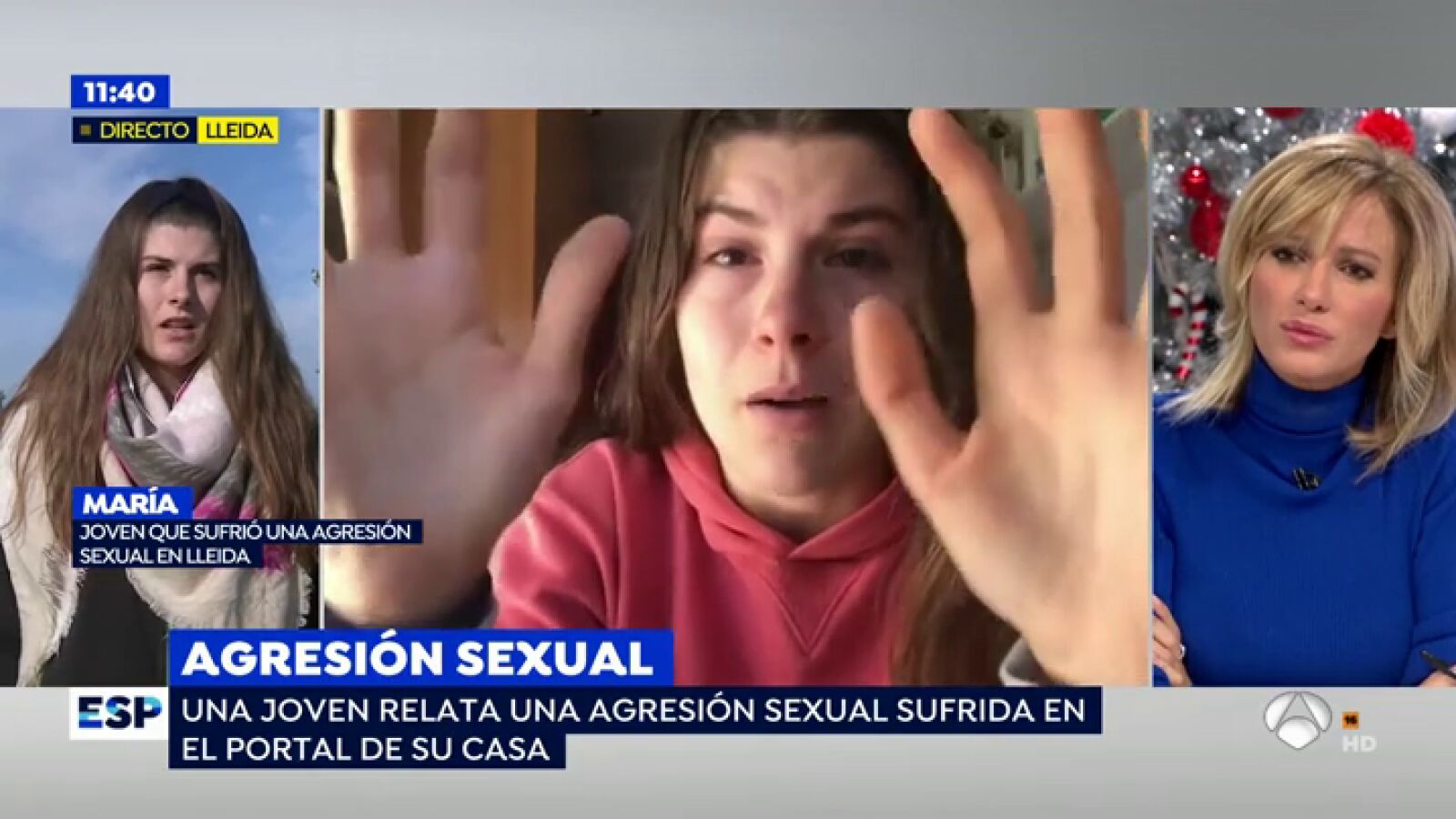 La joven de 19 años que denunció una agresión sexual en 'youtube': 