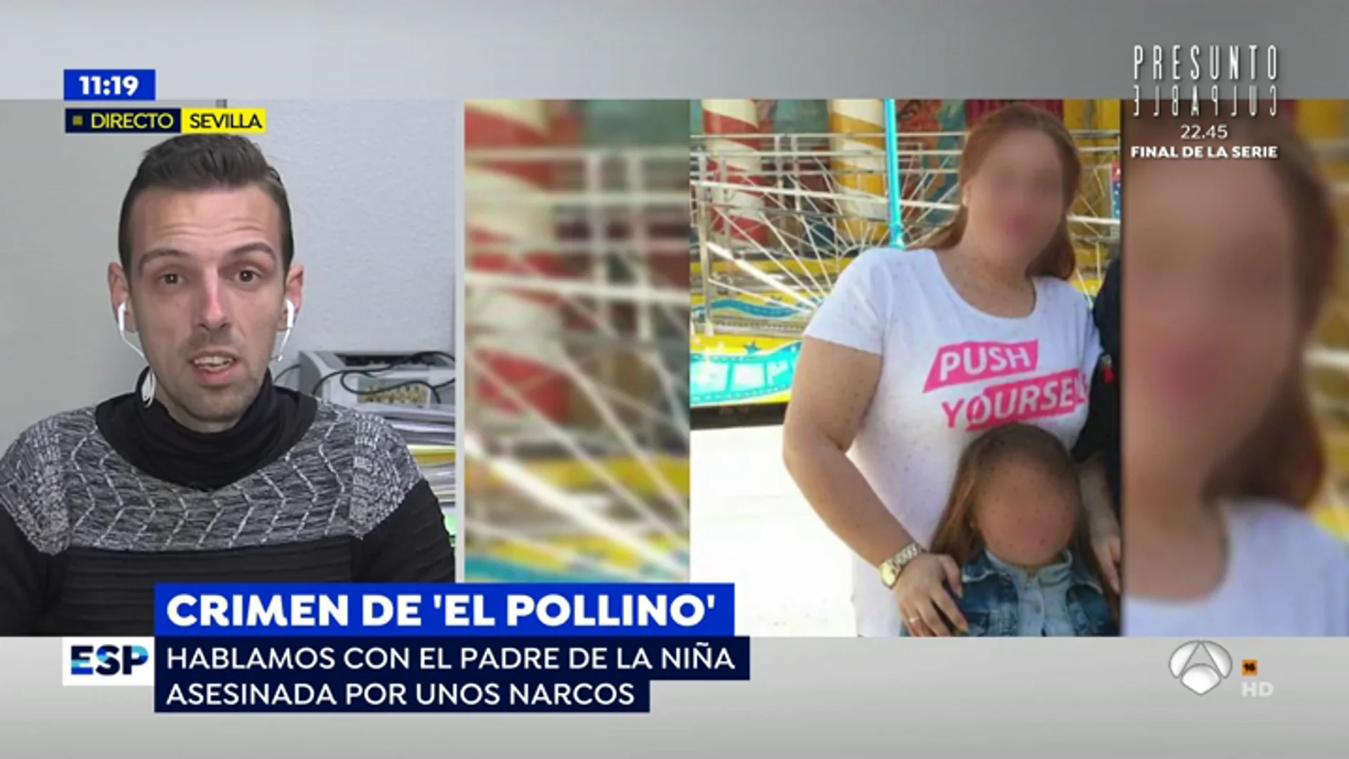 El padre de la niña asesinada en Dos Hermanas (Sevilla).