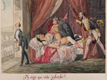 Isabel II en una acuarela de los hermanos Bécquer Isabel II en una acuarela de los hermanos Bécquer