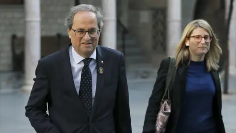 Elsa Artadi y Quim Torra Elsa Artadi y Quim Torra