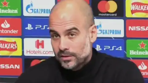 Guardiola, en rueda de prensa Guardiola, en rueda de prensa